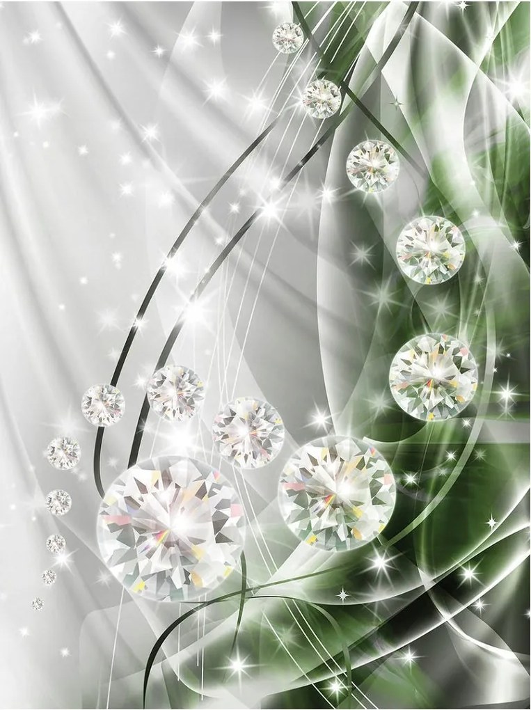 Fotótapéta Gyémánt csillogás vinil gyémántok 184x254 +ragasztó