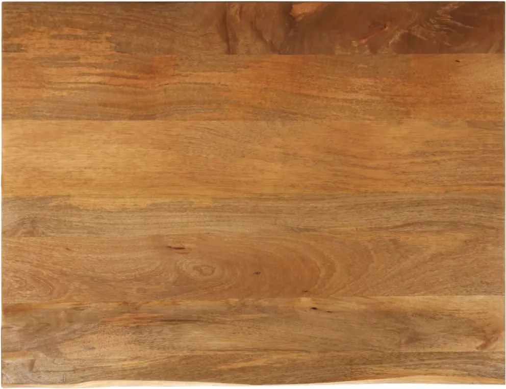 vidaXL tömör mangófa természetes élű asztallap 100 x 80 x 2,5 cm