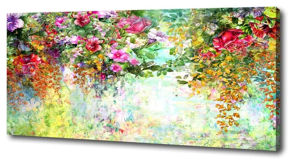 Vászonkép nyomtatás Multi-színű virágok pl-oc-125x50-f-120811758