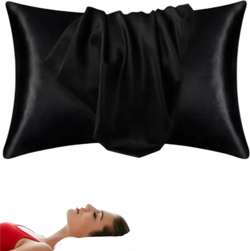 Luxus Velúr Párnahuzat Bársony Puha Prémium Fekete 50x70cm