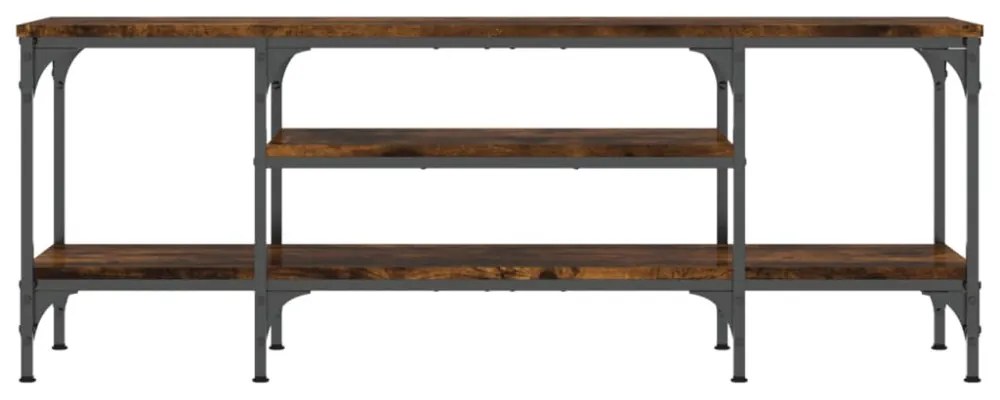 vidaXL sonoma tölgy színű szerelt fa és vas TV-szekrény 121x35x45 cm