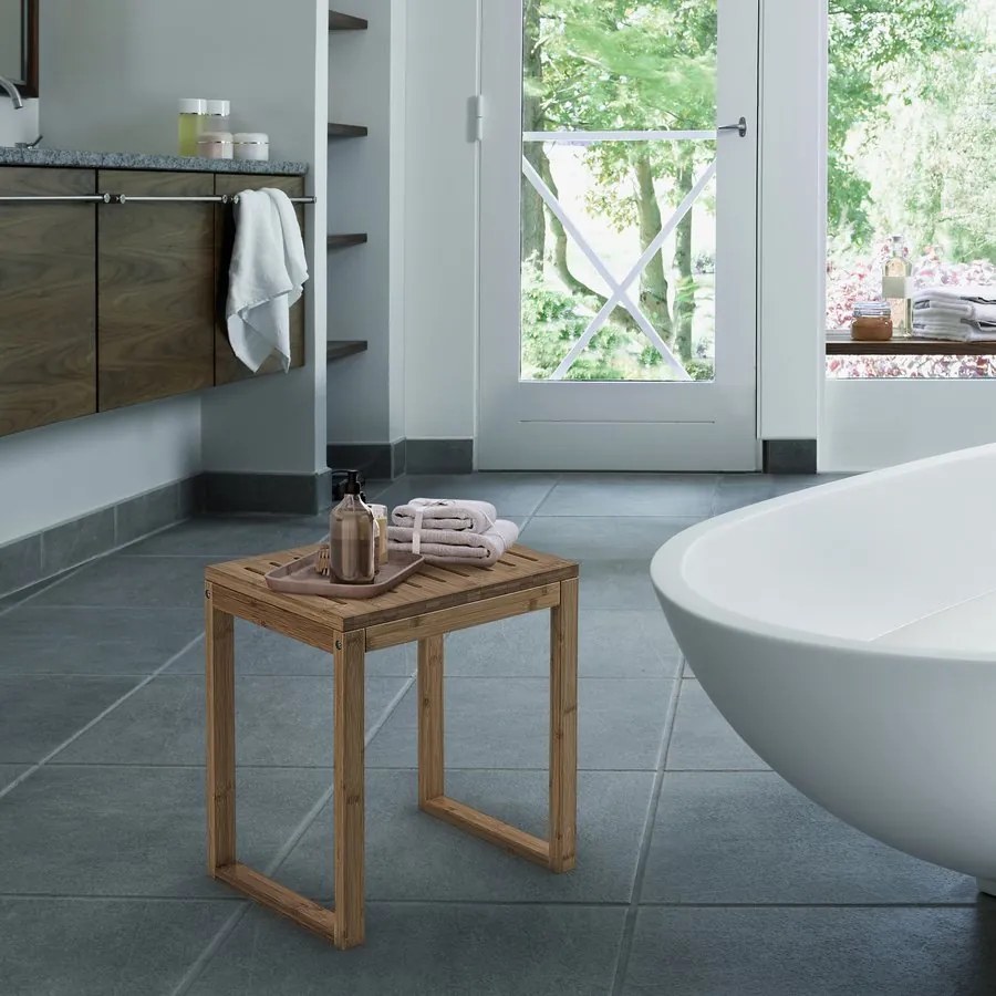 Gedy Gedy, HIMALAYA fürdőszobai szék, 39,5x44,3x29,5cm, bambusz, 3072