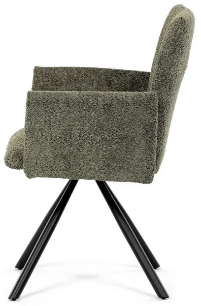 Zöld Bouclé Étkezőszék. DCH-W1117 GRN2