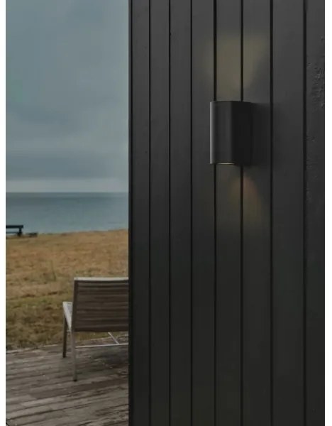 Nordlux - CANTO kültéri fali lámpatest 2xGU10/28W/230V IP44 fekete