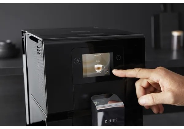 Krups - Automata kávéfőző tejtartóval INTUITION PREFERENCE 1450W/230V fekete