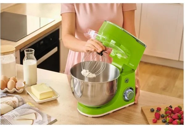 Sencor - Zöld konyhai robotgép rozsdamentes tállal 1300W/230V