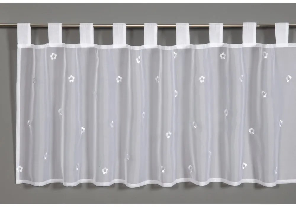 Fehér átlátszó függöny 48x140 cm Voile - Gardinia