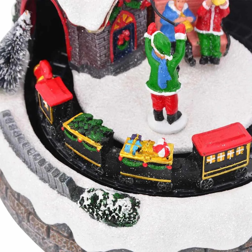 Karácsonyi Asztaldísz Sokszínű 16 x 16 x 19 cm Gyanta