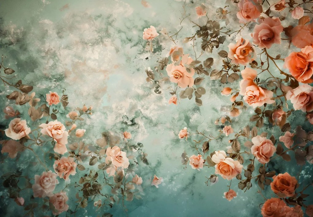 Fotótapéta - Pasztell rózsák (147x102 cm)