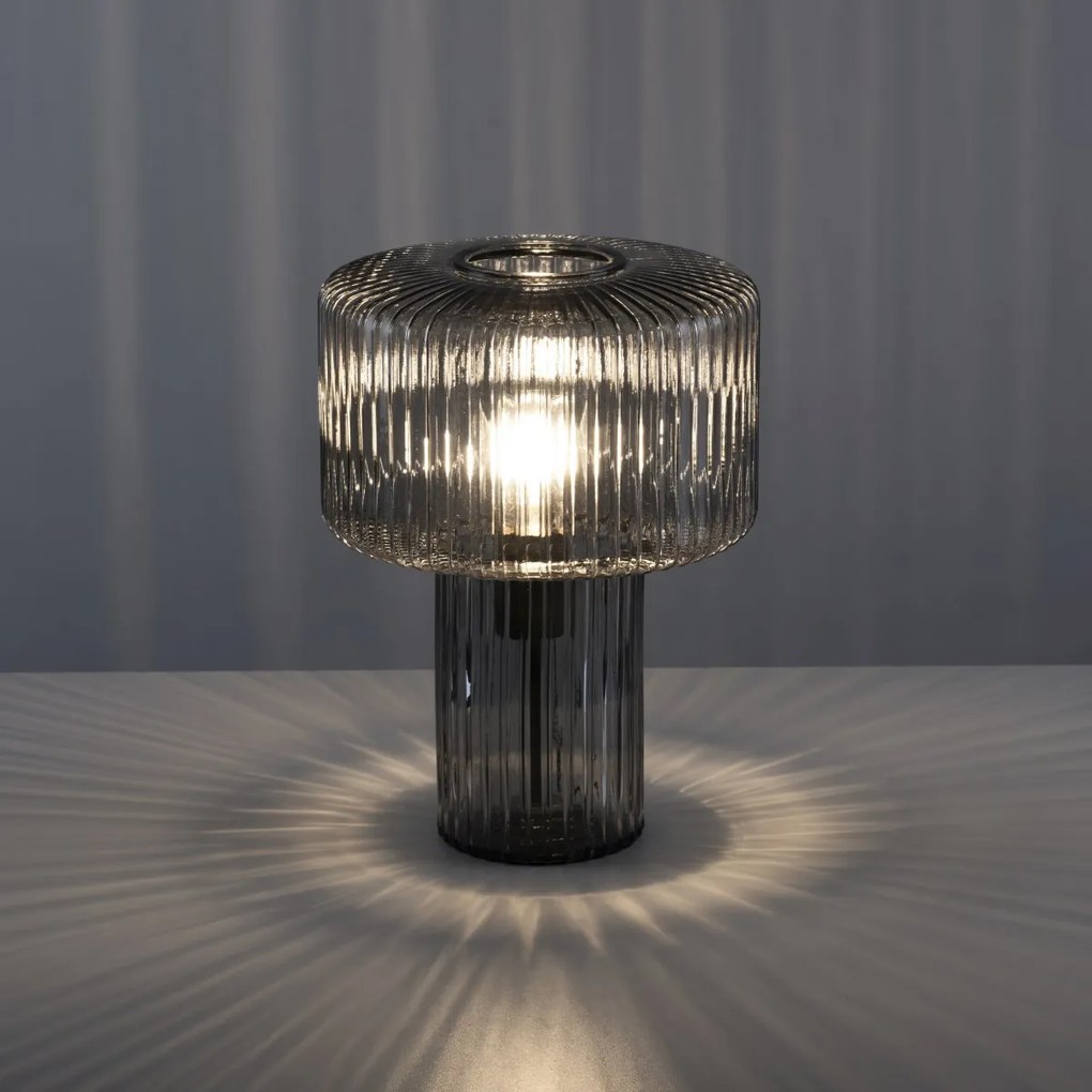 Paul Neuhaus modern asztali lámpa fungus füstös pln4092-25