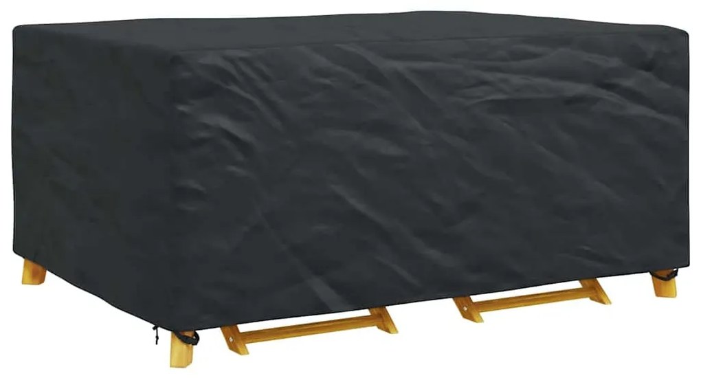 Kültéri bútorhuzat Fekete 240 x 160 x 100 cm 210D