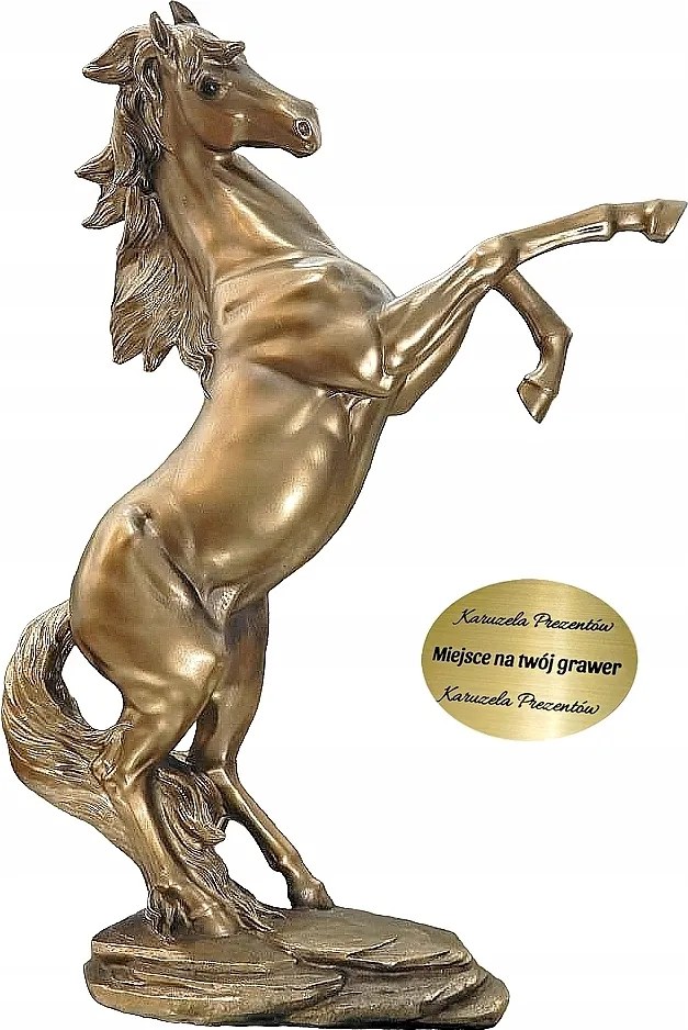 Ló Paripa Csődör Arab Állvány Figura Dekoratív Ajándék 39 cm