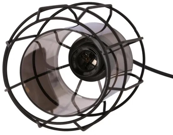 Csillár zsinóron JONERA 1xE27/40W/230V fekete