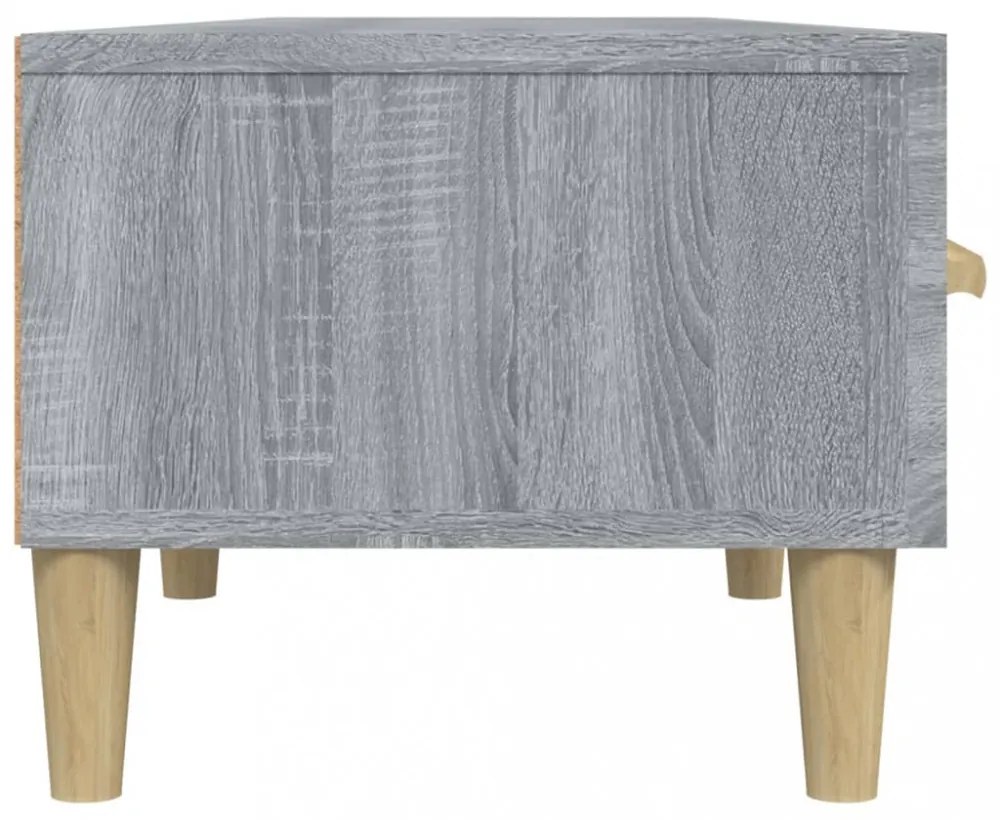 szürke sonoma színű szerelt fa TV-szekrény 150 x 34,5 x 30 cm