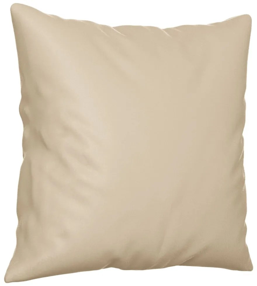 2 személyes krémszínű mikroszálas szövetkanapé párnákkal 120 cm