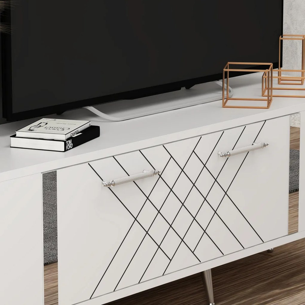 TV asztal Detas White