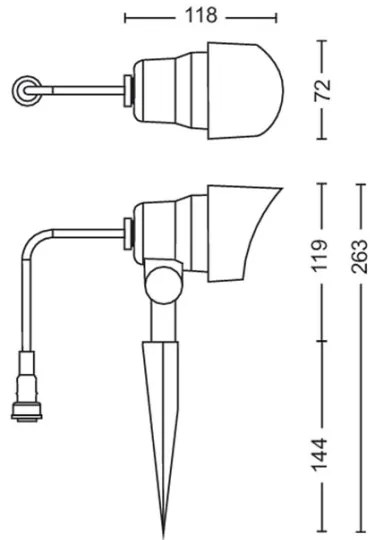 Philips GARDENLINK LED kültéri spotlámpa 24W 230V 2700K IP44