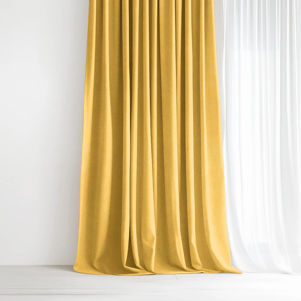 Goldea marbella dekoratív drapéria - mézsárga 200x135 cm