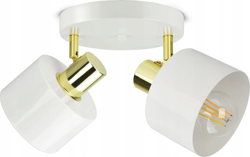 Mennyezeti lámpa Csillár Plafon Fehér Arany Classic Spot EG2 Led E27