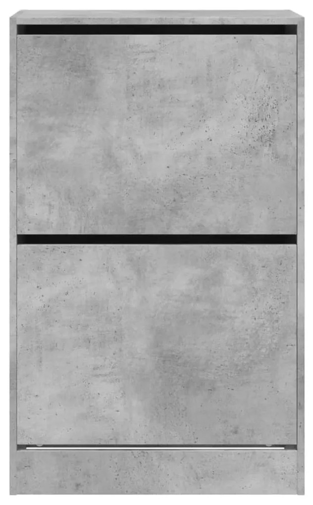 betonszürke szerelt fa cipőszekrény 60 x 34 x 96,5 cm