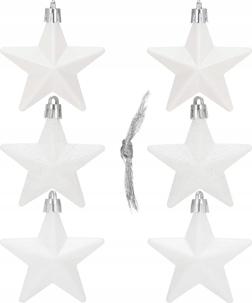Karácsonyfadísz Nád 6 Db-os Karácsonyfadísz Szett Törhetetlen Csillagok