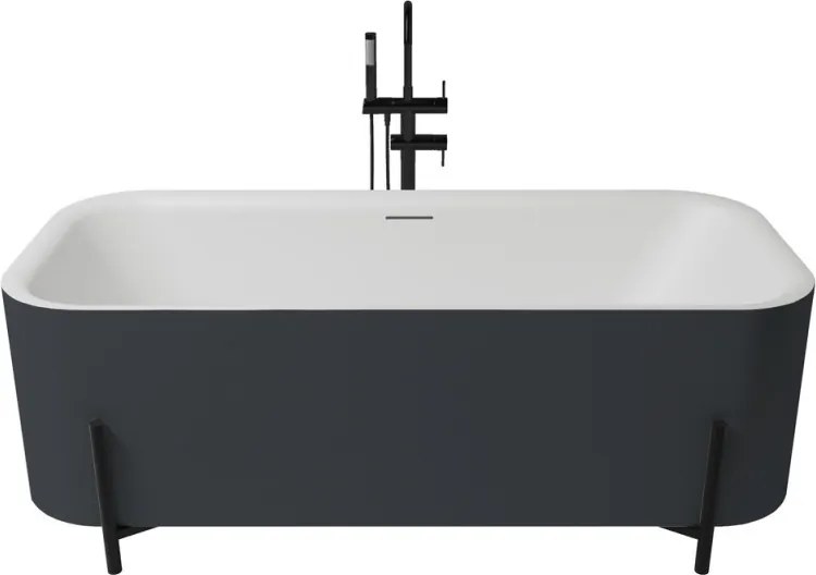 Aura szabadonálló kád_75x170_Antracita/Blanco Mate