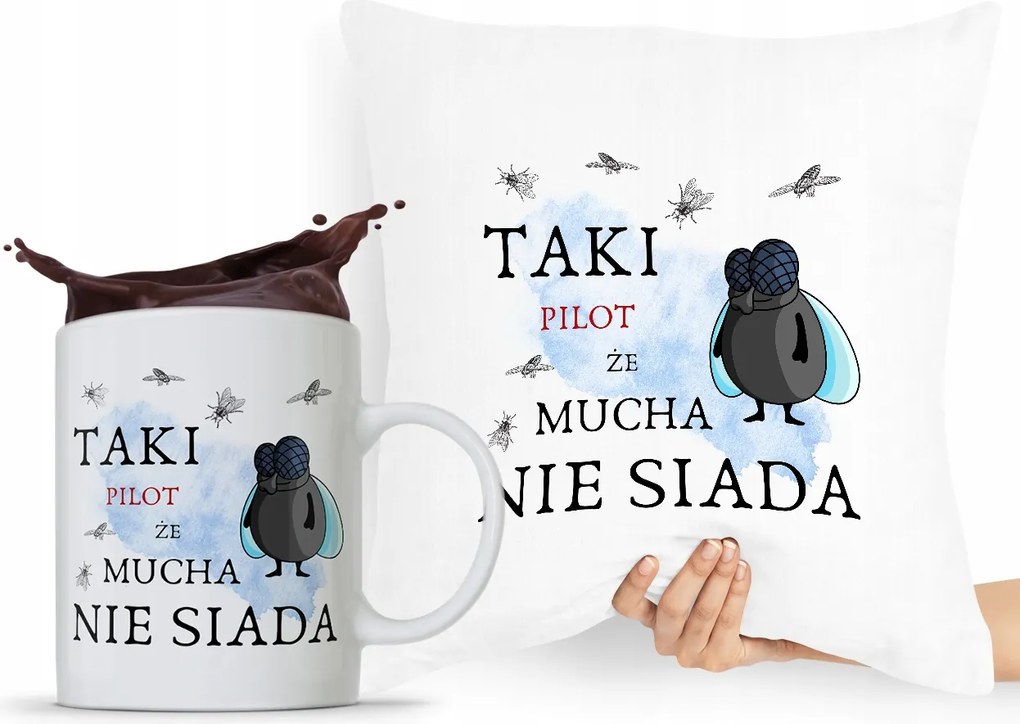 Távirányítós Párna Bögre Ajándék Szett fényképes nyomtatással