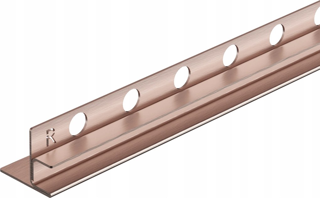 Leesőléc jobbos üveghez 120 cm réz