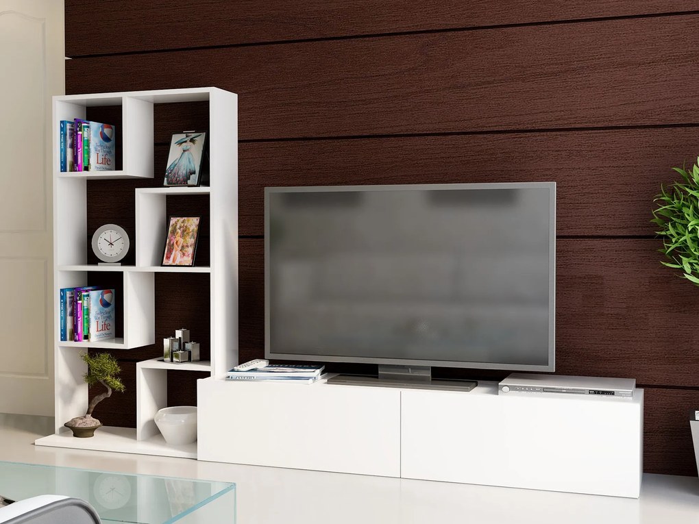 TV szekrény Bare - White