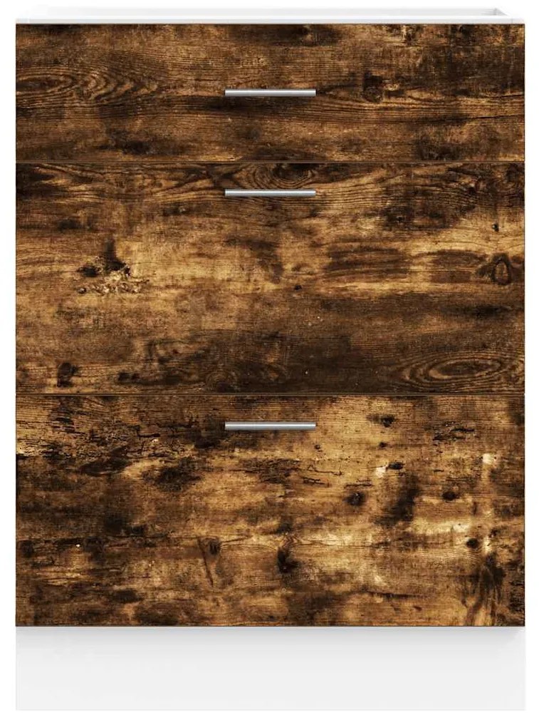 “Lyon” konyhai alapszekrény füstölt tölgy fűrészelt fa