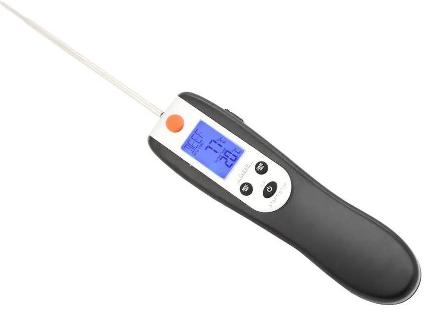 Digitális húshőmérő, összecsukható, 0-300°C, 2xAAA elemmel