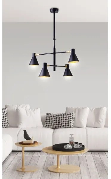 Csillár rúdon LESS 4xE14/40W/230V