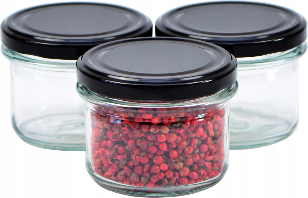 20x Üveg Tároló 235 ml Befőttesüveg Egyszerű Gyertya lekvár tégely