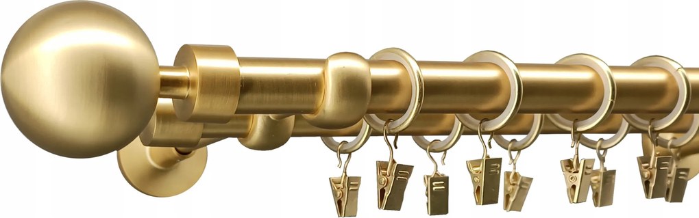 Függönykarnis Dupla 19+19mm Arany Matt 320cm Modern