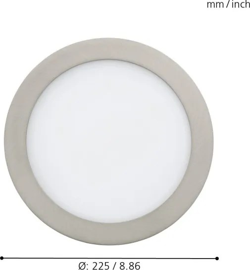Eglo 33317 - LED RGBW, dimmelhető beépíthető mennyezeti lámpa FUEVA-C LED/15,6W/230V átm. 22,5 cm
