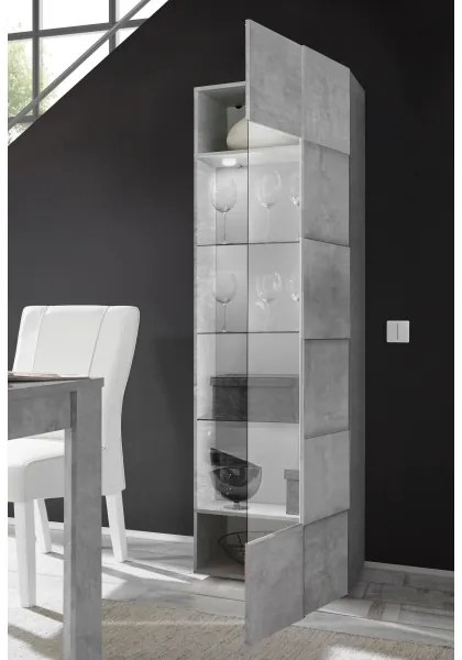 SERIAN komód, betonszürke