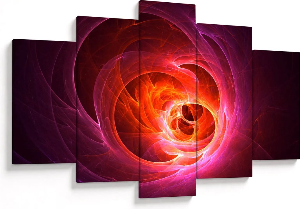 Modern rózsaszín absztrakció képe (150x105 cm)