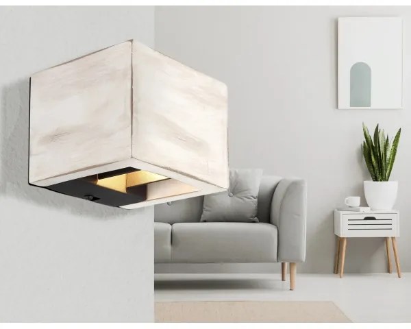 Globo 15553W1A - LED fali lámpa ALINA LED/8W/230V krémes