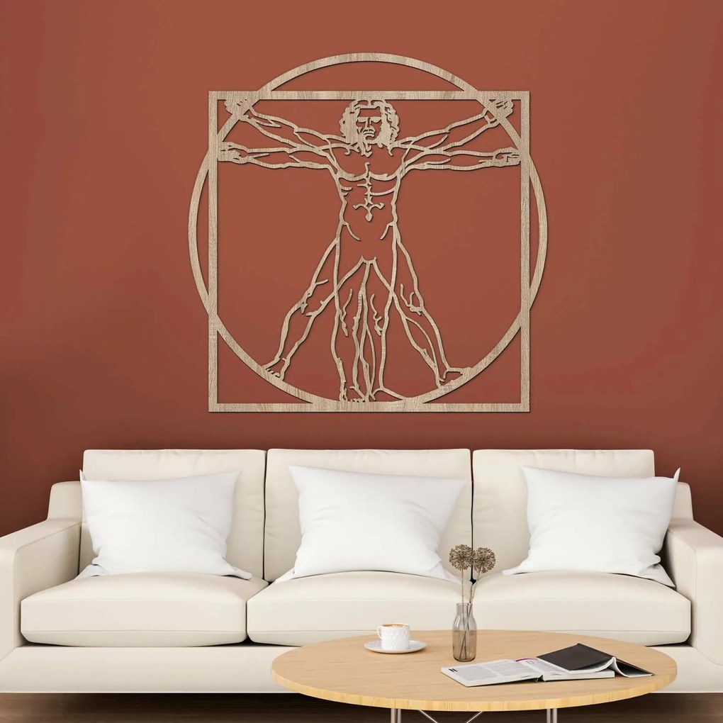 DUBLEZ | Leonardo da Vinci faképe - Vitruvius ember | Fali kép