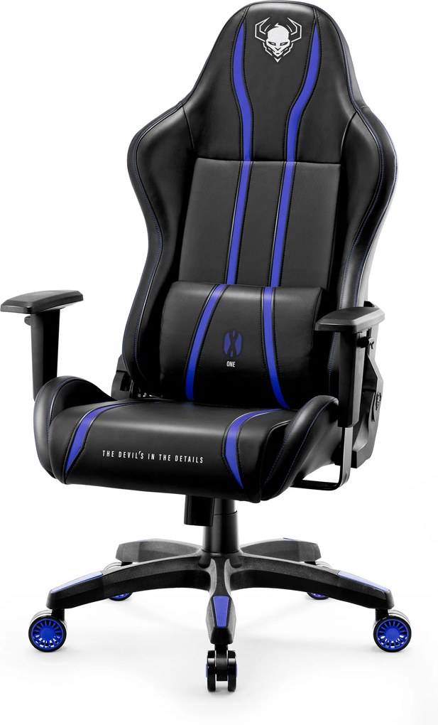 Gamer szék műbőr Normal Size, fekete-kék: Diablo X-One 2.0