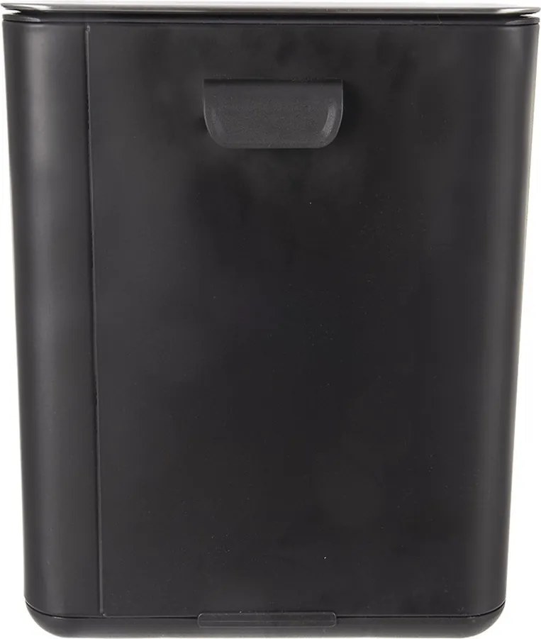 Fekete rozsdamentes acél pedálos szemetes 20 l Black – Orion