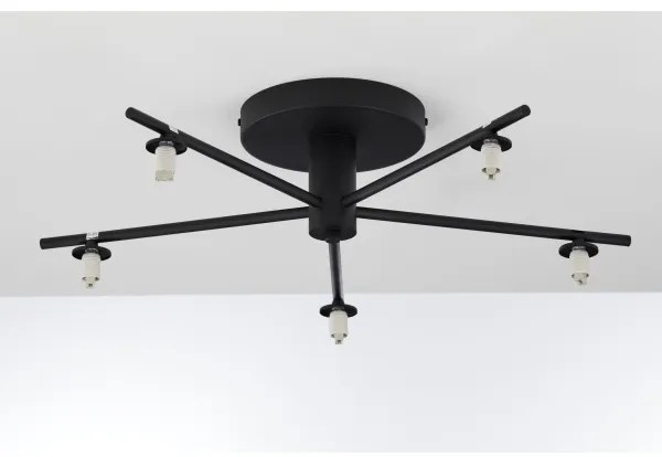 Jupiter 2047 - Felületre szerelhető csillár PRATO 5xG9/10W/230V fekete/bézs