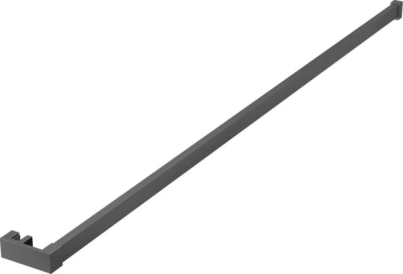 Mexen törülközőtartó korlát zuhanyfalhoz, gun metal - 800-06-95