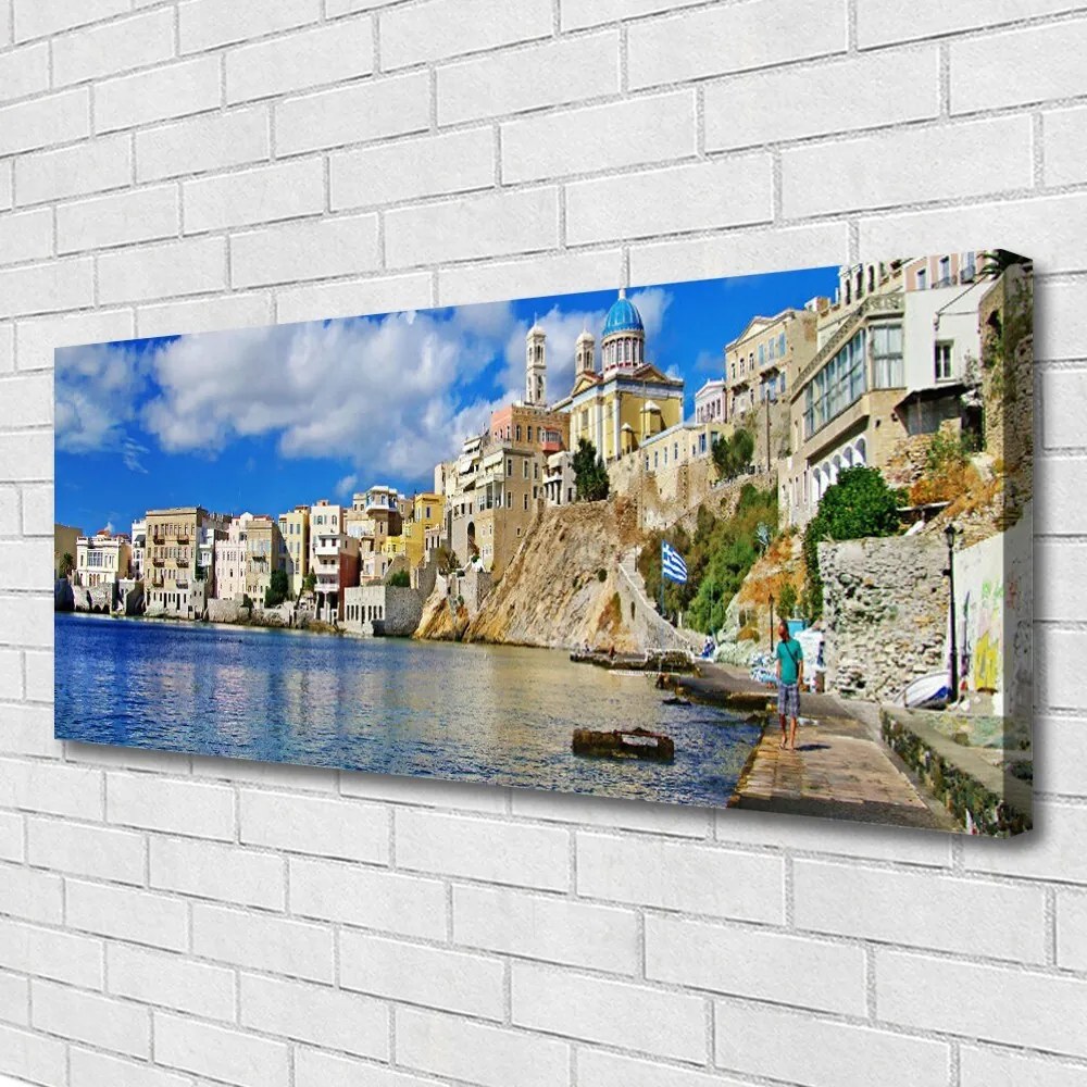 Vászonkép falra Sea város építészet 100x50 cm