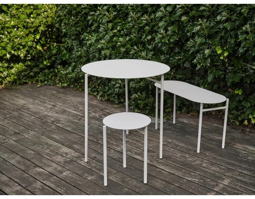 Fehér fém ülőke Disc – Zone