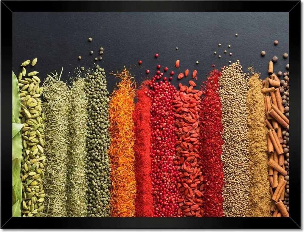 Poszterek keretben 40x30 Színes fűszer szett