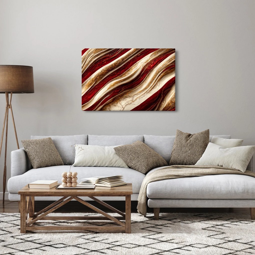 Kép - Arany - fehér textúra (90x60 cm)