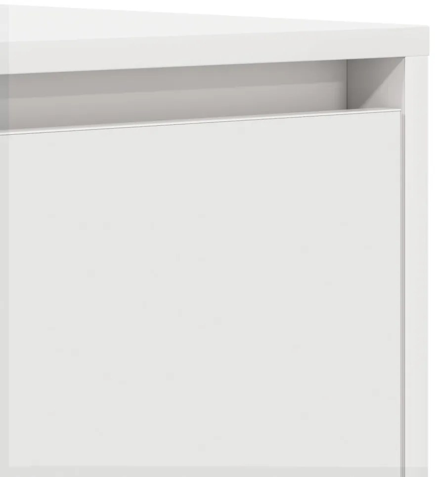 Oldalszekrény Fehér 120x41x75 cm MDF