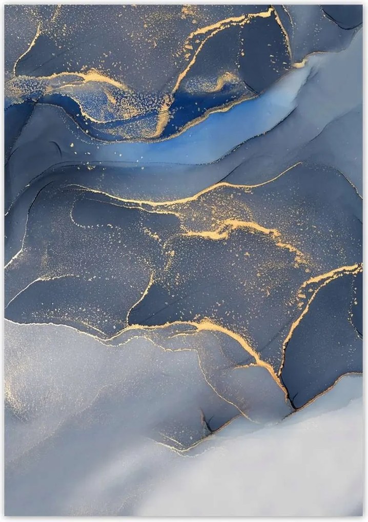 Poszterek 70x100 Kék márvány