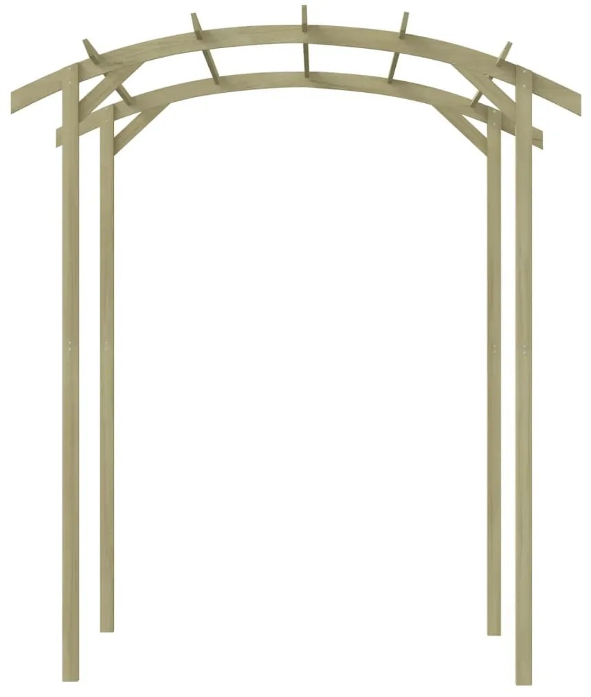 Kerti pergola impregnált fenyőfalécekből 180 x 197 x 210 cm